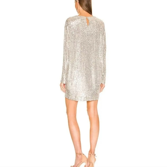 INMFL Alexandria silver sequin mini dress - Picture 3 of 12